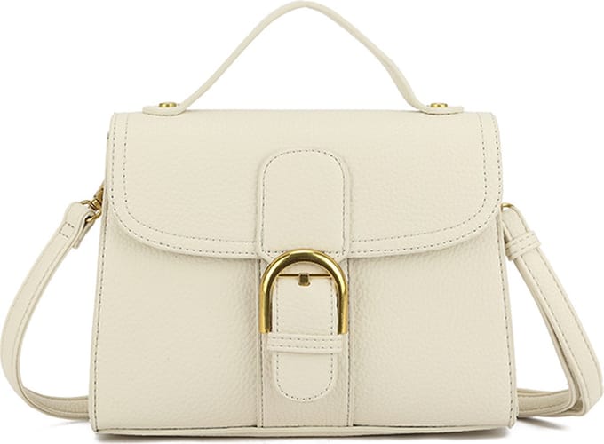 Giuliano kunstlederen handtas Daphne - Beige - Dames