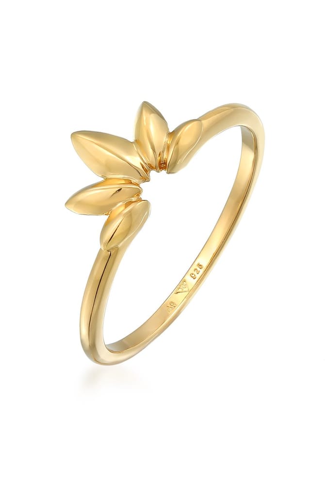 Elli - Ring - Dames Blad Vorm Natuur Elegant in 925 sterling zilver - Dames