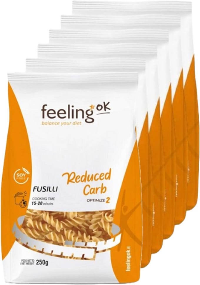 Feeling OK | Fusilli Optimize 250 gram | 6 stuks | 6 x 250g