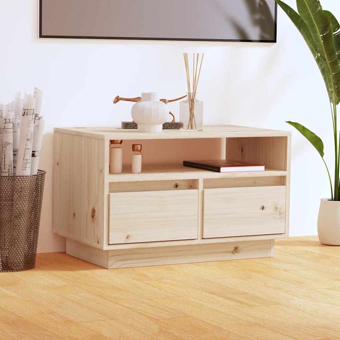 vidaXL - Tv-meubel - 60x35x37 - cm - massief - grenenhout