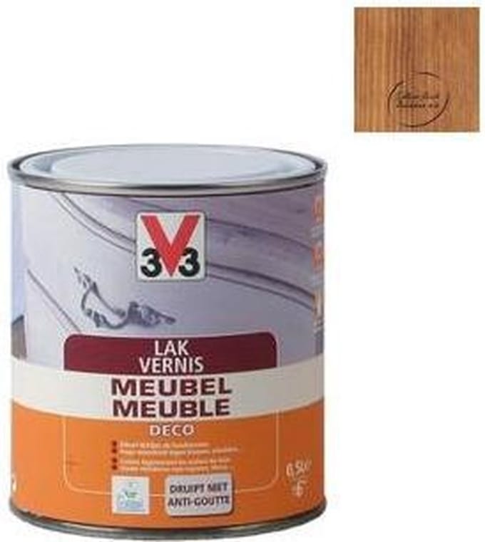 V33 Meubellak Donkere Eik Mat 500ml