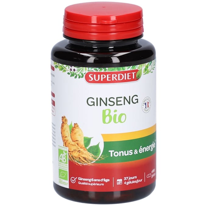 Superdiet Ginseng Panax CA Meyer Bio 150 Capsules