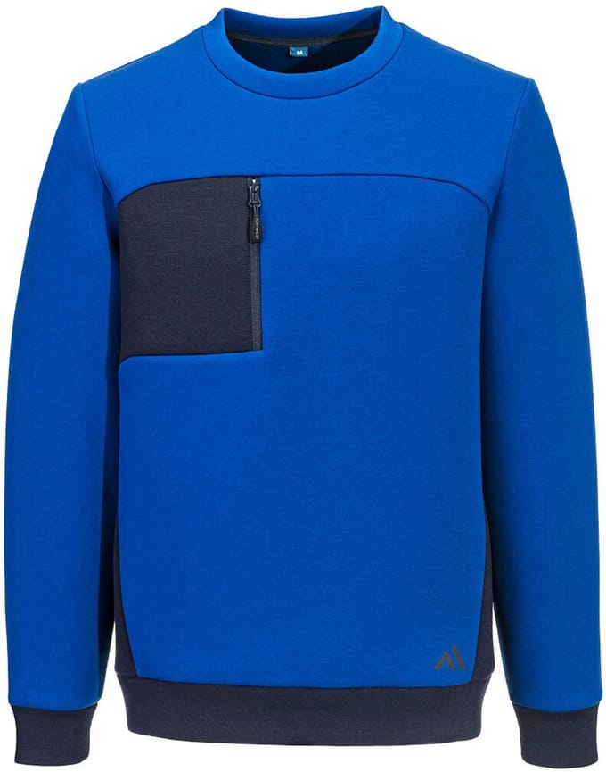 Portwest KX3 Tech Sweatshirt KX377 - Kwarts / Donker marine - M
