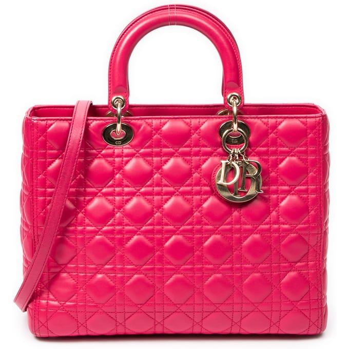 Large Lady Dior Zip  Schoudertas