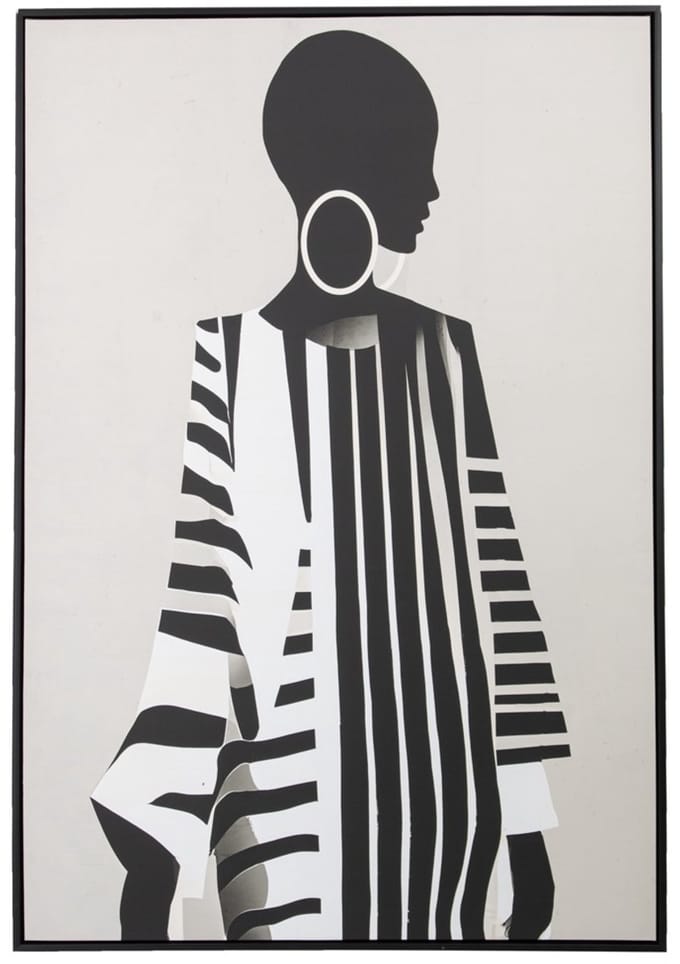 Schilderij vrouw 80x120cm