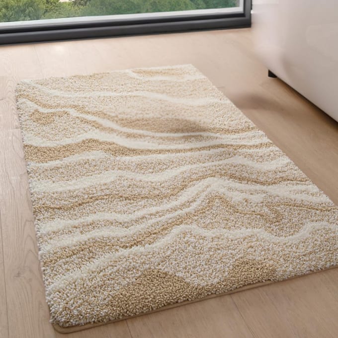MKSS® Badmat Anti Slip - Douchemat - Bathroom Mats - Beige