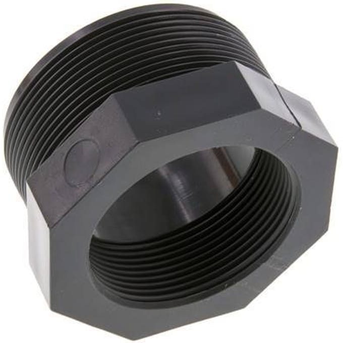 Verloopring Rp2 1/2'' Binnendraad X G2 1/2'' Buitendraad PVC-U 16bar En 1452-3