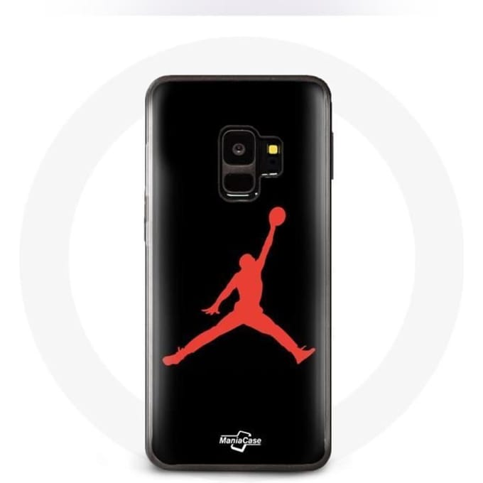 Hoesje - Air Jordan - Galaxy S9 - Rood - Logo - Flexibel rood