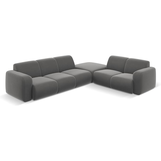 6-zitshoekbank Lola velvet rechts | Windsor & Co