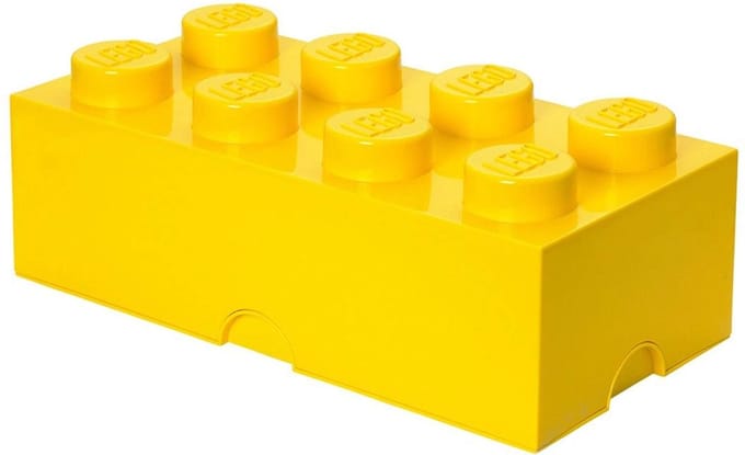 LEGO STORAGE BRICK 8 - YELLOW