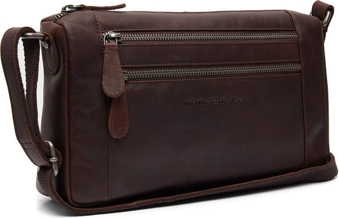 Chesterfield Alberta Waxed Pull Up Schoudertas - Bruin
