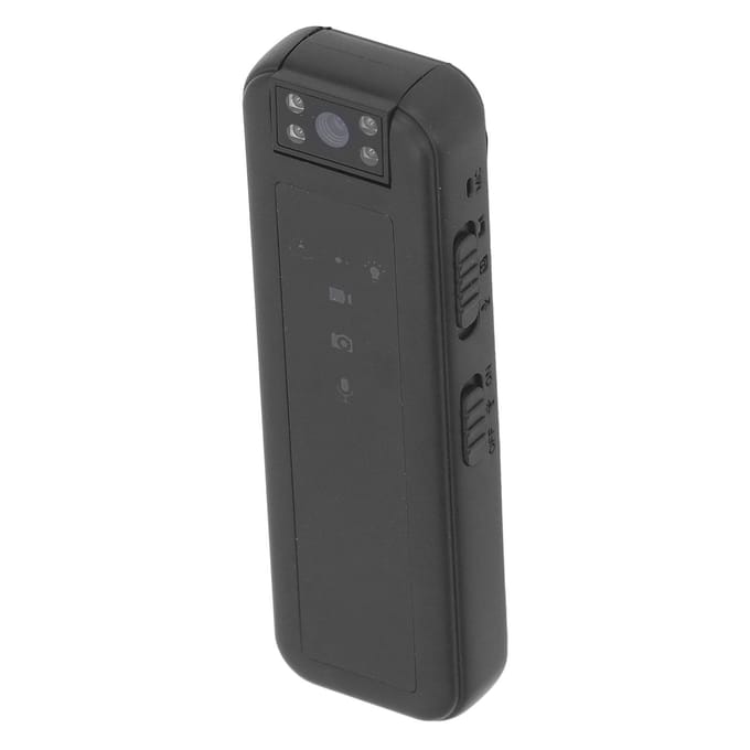 Mini Caméra 1080P Enregistreur Vidéo Caméra Vidéo de Poche Portable avec Clip et Indicateur LED