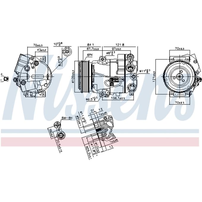 Compressor airconditioning NISSENS 890259