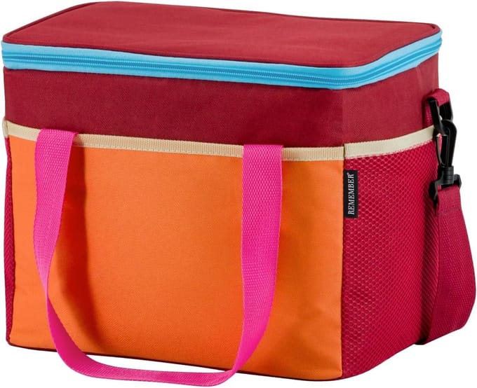Koelbox - Isolatietas - Picknick en Uitjes - Praktisch Ontwerp - 16 Liter - Multicolor
