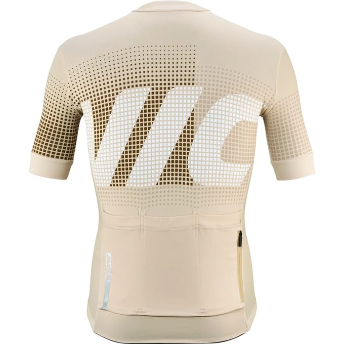 Mavic Aksium Graphic Korte Mouw Wielertrui Beige 2XL Man
