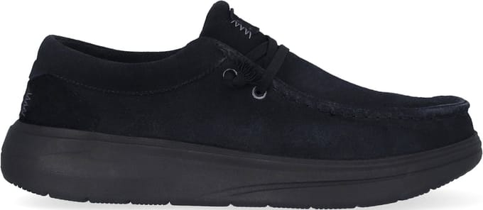 HEYDUDE - Wally Comf Suede Heren Instappers Black - Maat 42