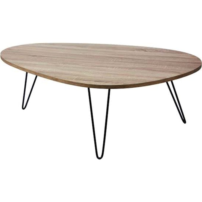 Pomax Charlot - salontafel - MDF - fineer eik/metaal