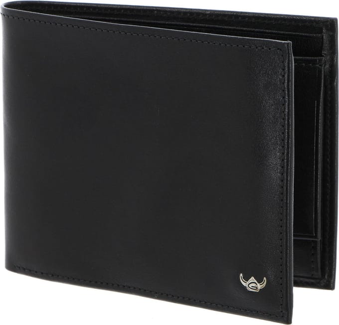 Golden Head Leren portemonnee Colorado RFID Protect Scheintasche 1125 Schwarz zwart