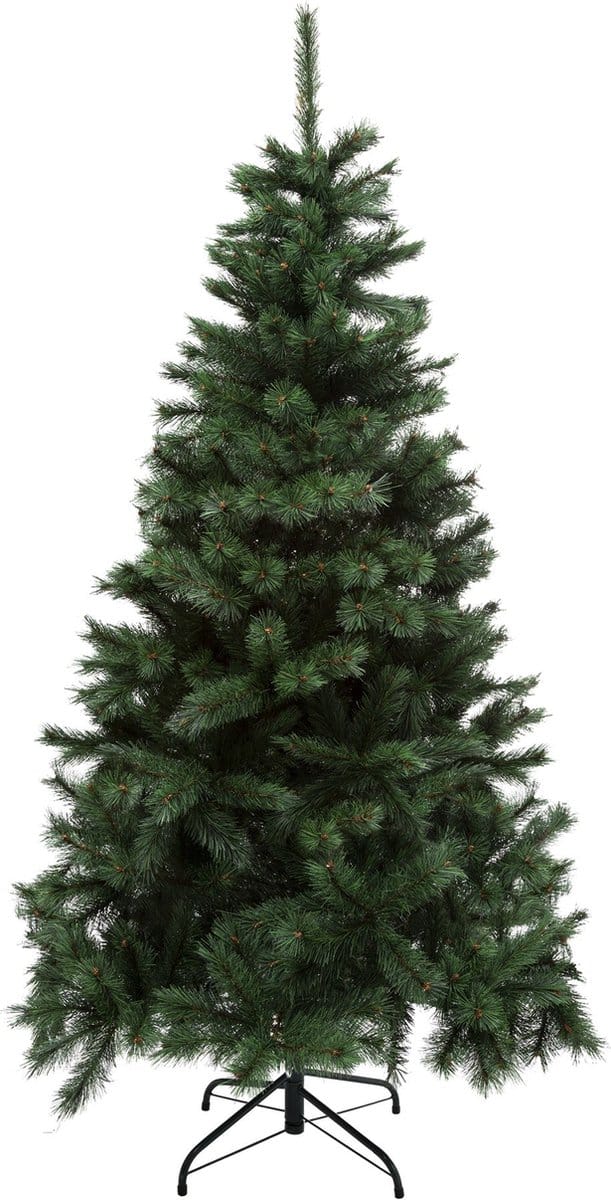 Windy Peak kunstkerstboom - 210 cm - groen - Ø 124 cm - 759 tips - metalen voet