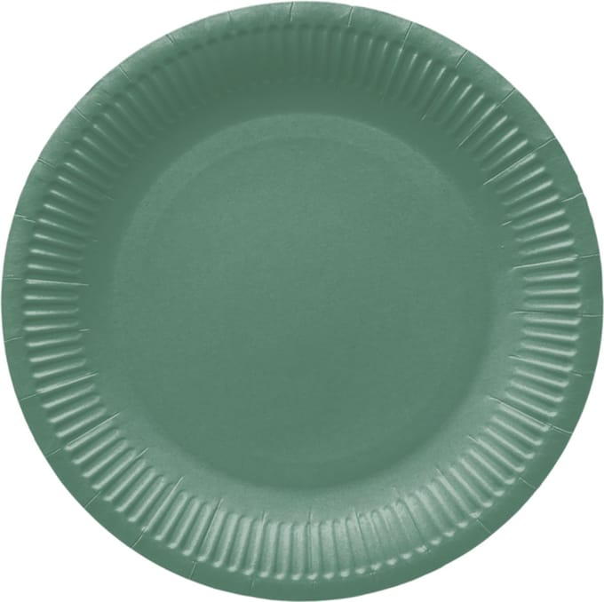 PAW - Papieren bordjes - 23 cm - Dark Green