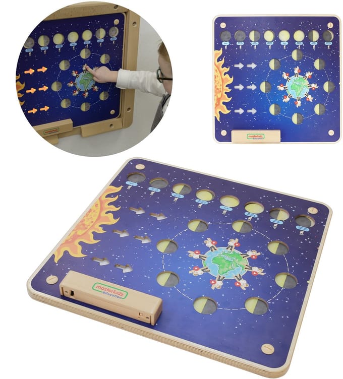 Masterkidz Montessori Maanfasen Educatief Bord - UNI