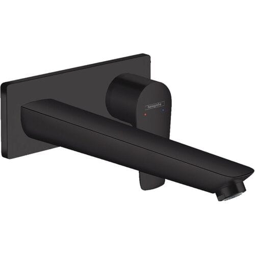hansgrohe Talis E - Wastafelmengkraan - Ééngreeps bediening - Met afvoerplug - 225mm maat - Mat Zwart