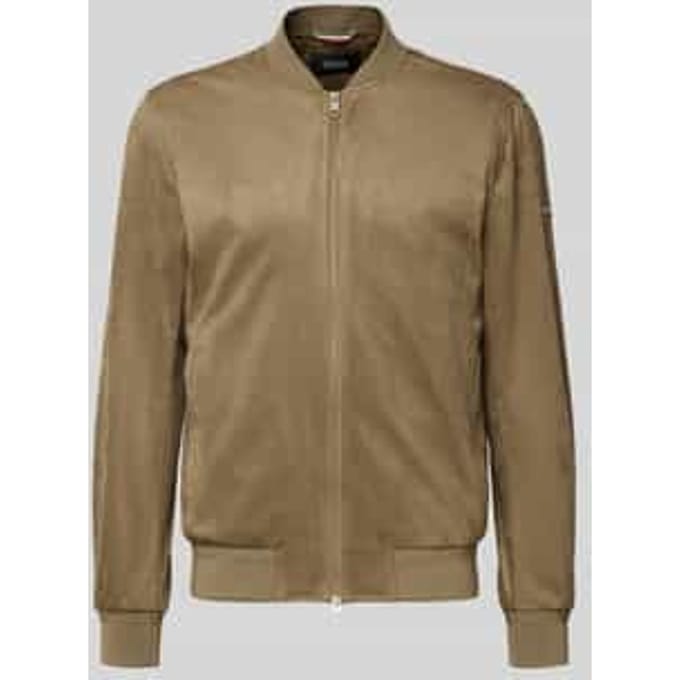 Regular fit jack in leerlook, model 'Rapid'