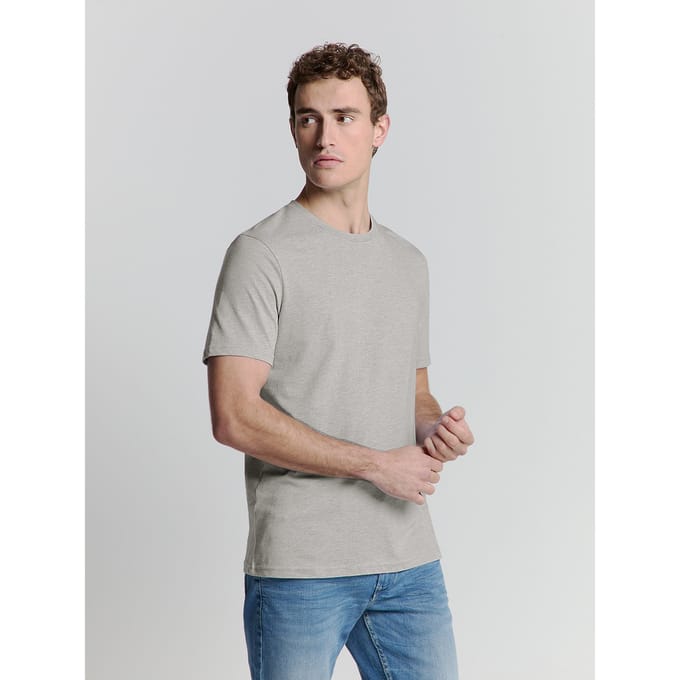 No Excess T-shirt Crewneck Melange Cloud Größe: XL | Basic T-Shirts Outlet | Herren