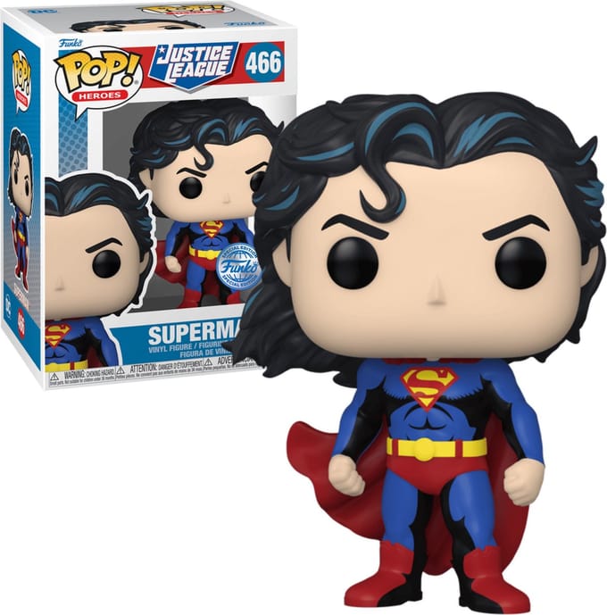 Funko Pop! Heroes: Justice League - Superman #466 Special Edition Exclusive