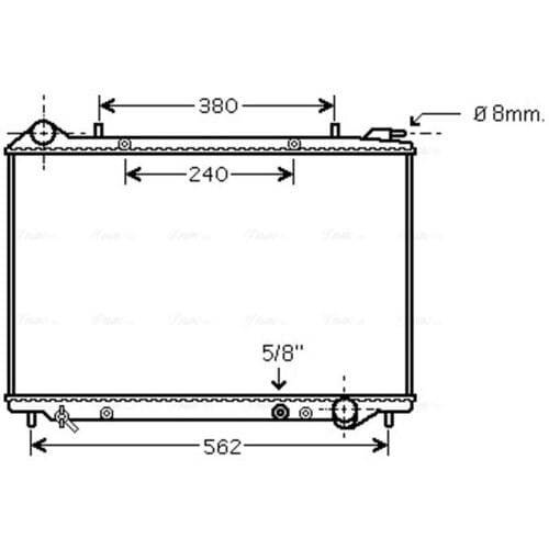 Radiator, motorkoeling AVA COOLING OLA2441