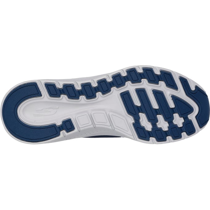 Skechers Arch Fit 2.0 Lestur Textiel Heren Marineblauw/rode Sneakers
