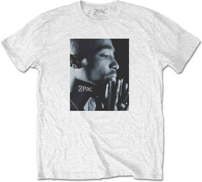Tupac - Changes Side Photo Heren T-shirt - M - Wit