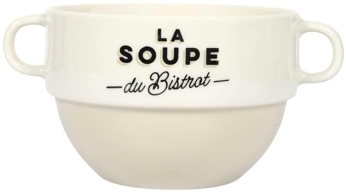 HowHomely Bistrot - Soepkom - 450ml - Beigen - Met Handvatten