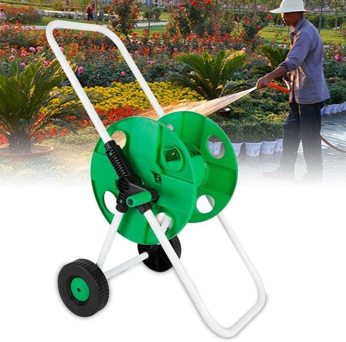 Slanghaspel Kar - Slangenwagen - Tuinslang Opbergen - Stabiele Constructie - 50 Meter - Groen