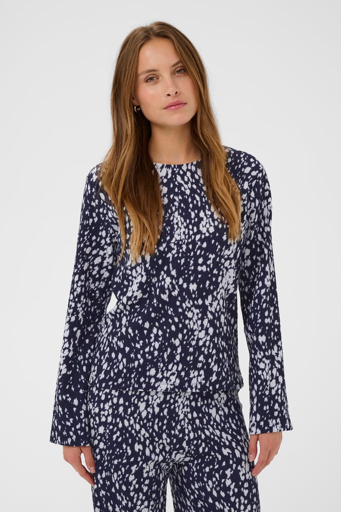 Saint Tropez IlyssaSZ Blouse Dames Blouse - Nightsky Spotty Animal