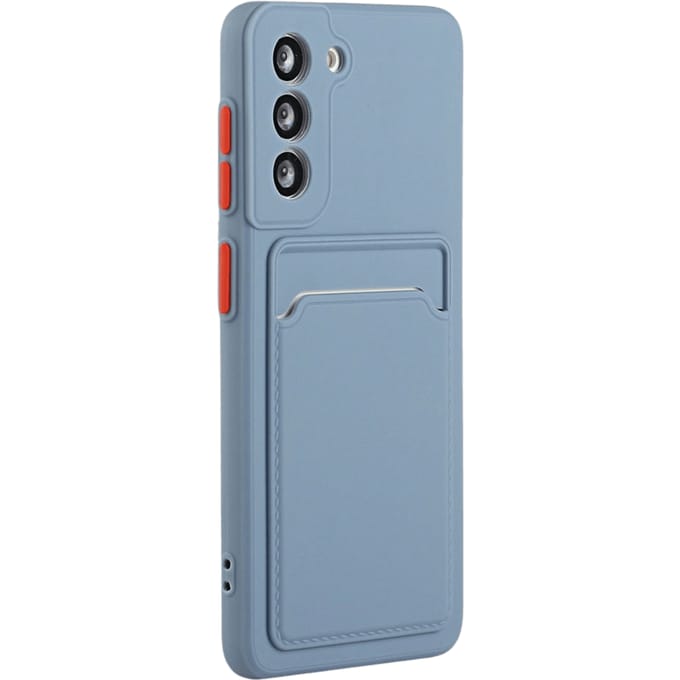 CaseBody Samsung S23 FE Telefoonhoesje met Kaarthouder Blauw
