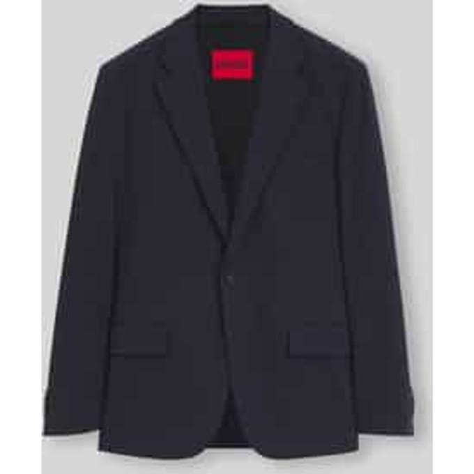 slim fit colbert van katoenmix