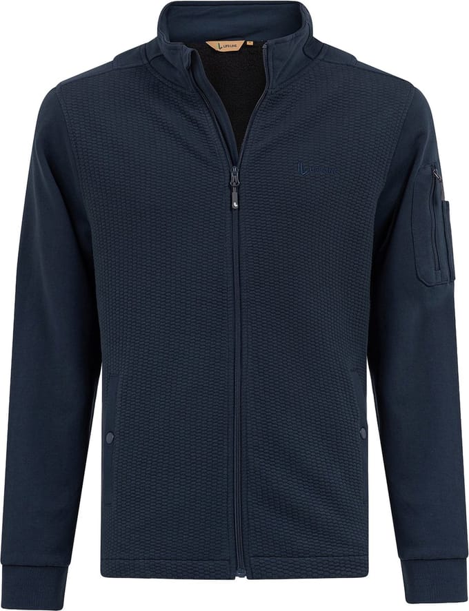 Life-Line Milan Fleecejack - Heren Lange rits fleece - Navy