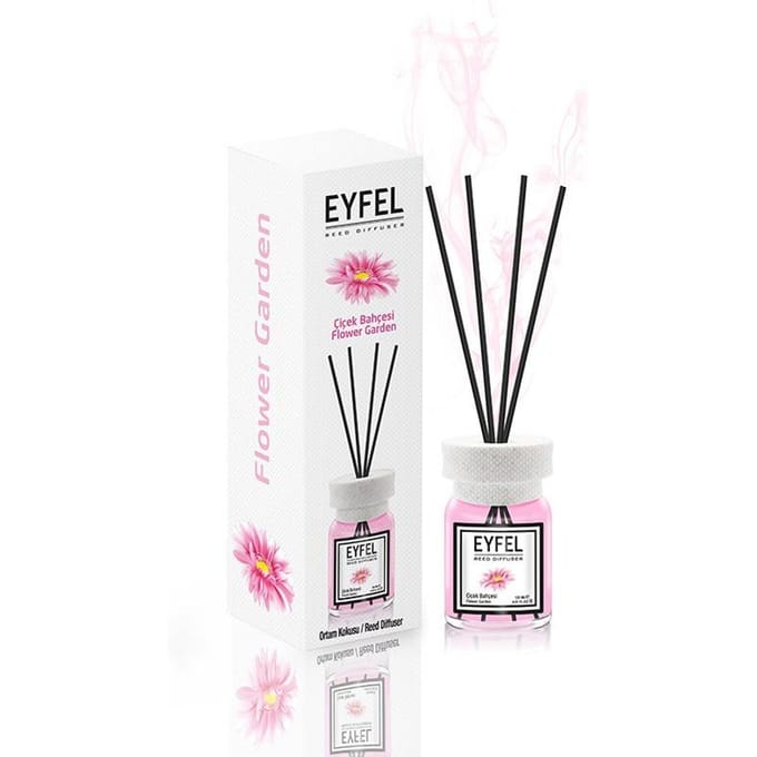 EYFEL - REED DIFFUSER - GEURSTOKJES - HUISPARFUM - FLOWER GARDEN - 120ML