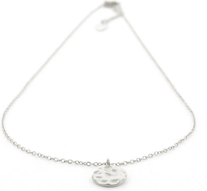 Kalli Ketting Pattern Disc Zilver