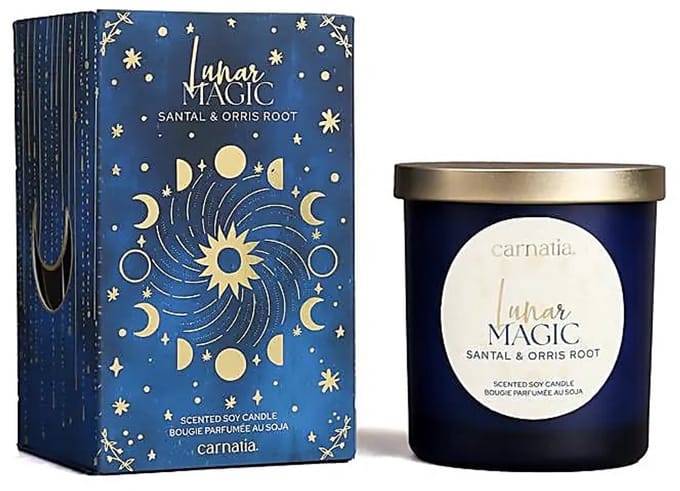 Carnatia Starry Spell sojakaars glas Lunar Magic – Ø8 cm x 9 cm