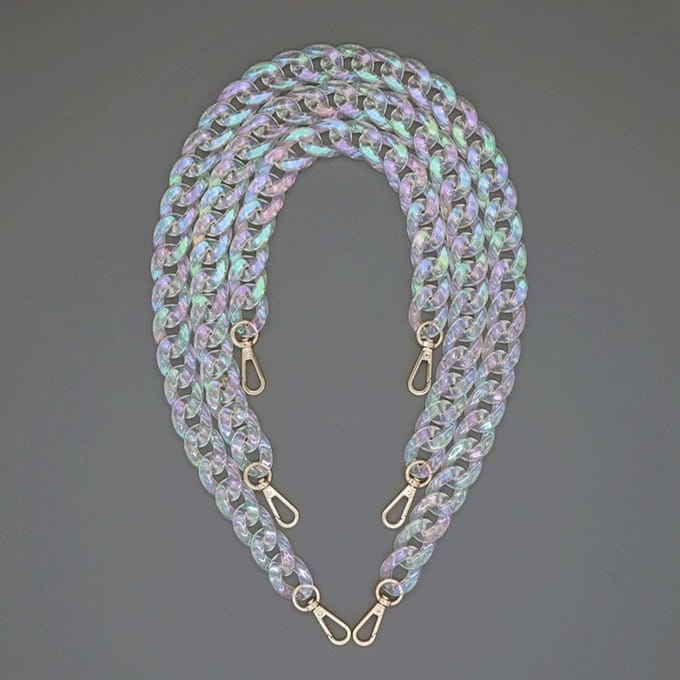 Shiny Acryl Handtas met Brede Schouderband - Vervangingsriem voor Handtas - 2 cm Breed (Set van 3)