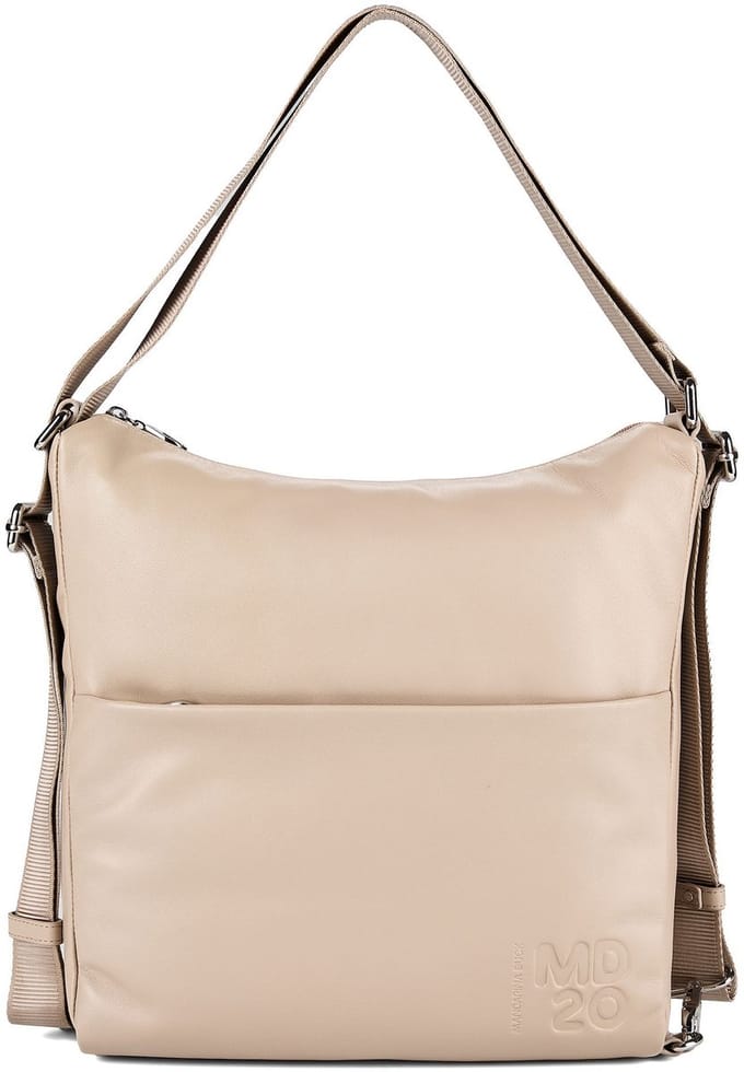 Mandarina Duck MD20 Schoudertas Leder 32.5 cm - Dames - warm taupe