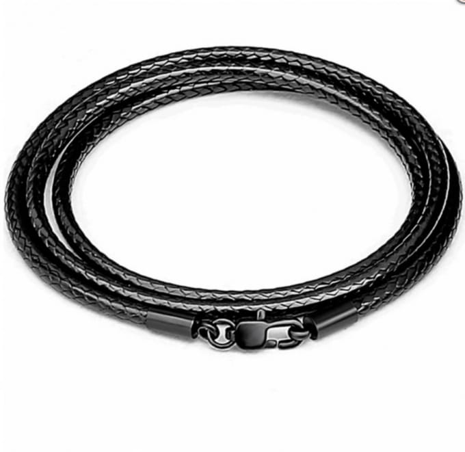 Luxe Basic - Ketting-Zwart Zwart-45 cm- 3 mm- Charme Bijoux