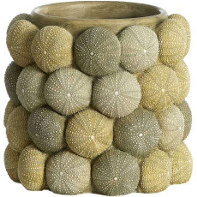 Light & Living - Vaas SEA URCHIN - Ø20.5x18cm - Groen