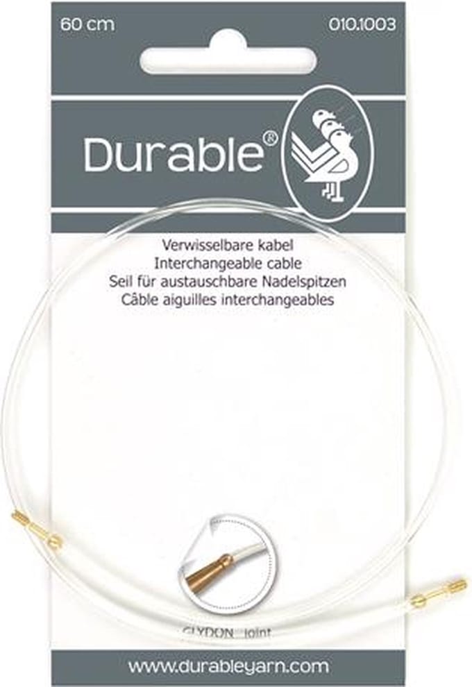 Durable 010.1003 Kabel 60cm voor verwisselbare brei- en haaknaalden