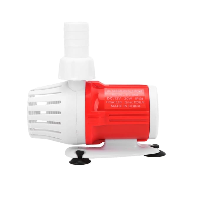 Aquariumpomp Ultra Stil Afneembaar Frequentieomzetting Dompelwaterpomp20W red