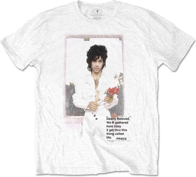 Prince - Beautiful Photo Heren T-shirt - M - Wit