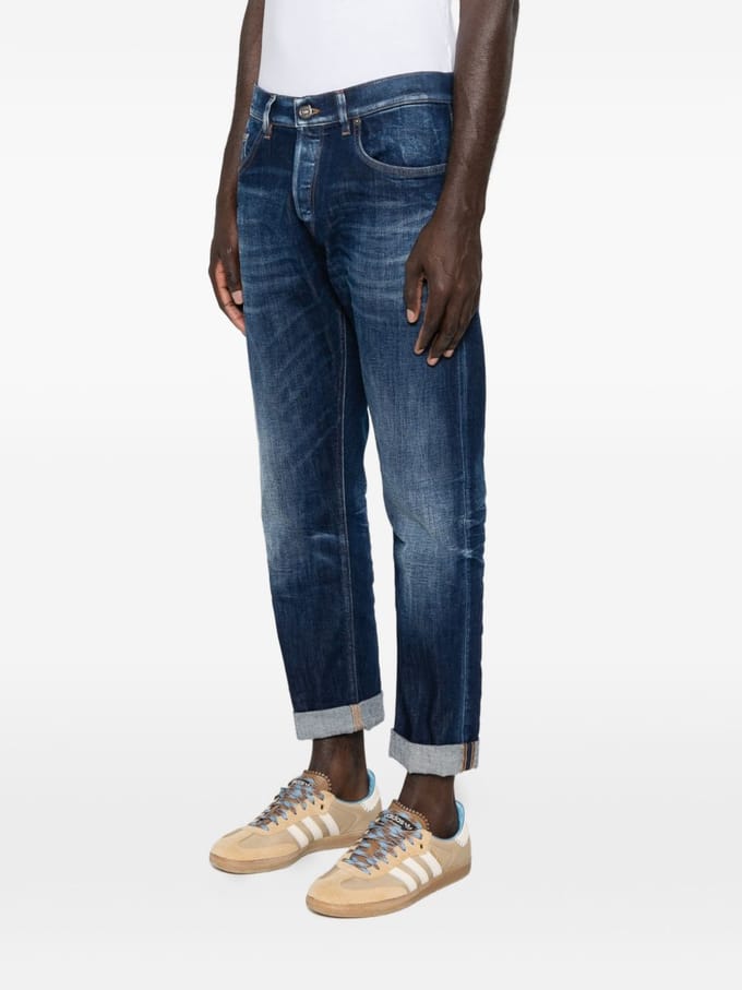 Dondup jeans blauw man met gedraaid