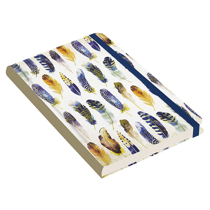 Mid Size notitieboek Peter Pauper Watercolor Feathers